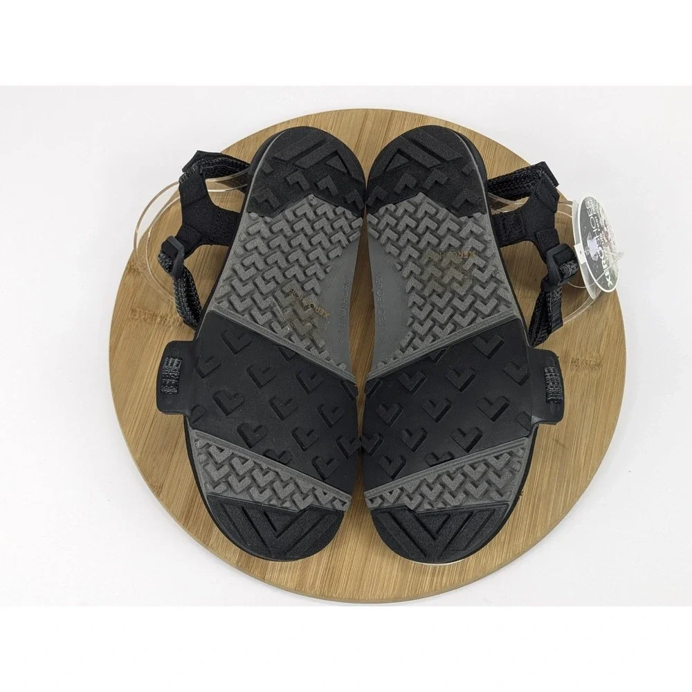 Xero Shoes Z-Trail EV Mens 8 Minimalist Barefoot Sport Sandals Black Charcoal